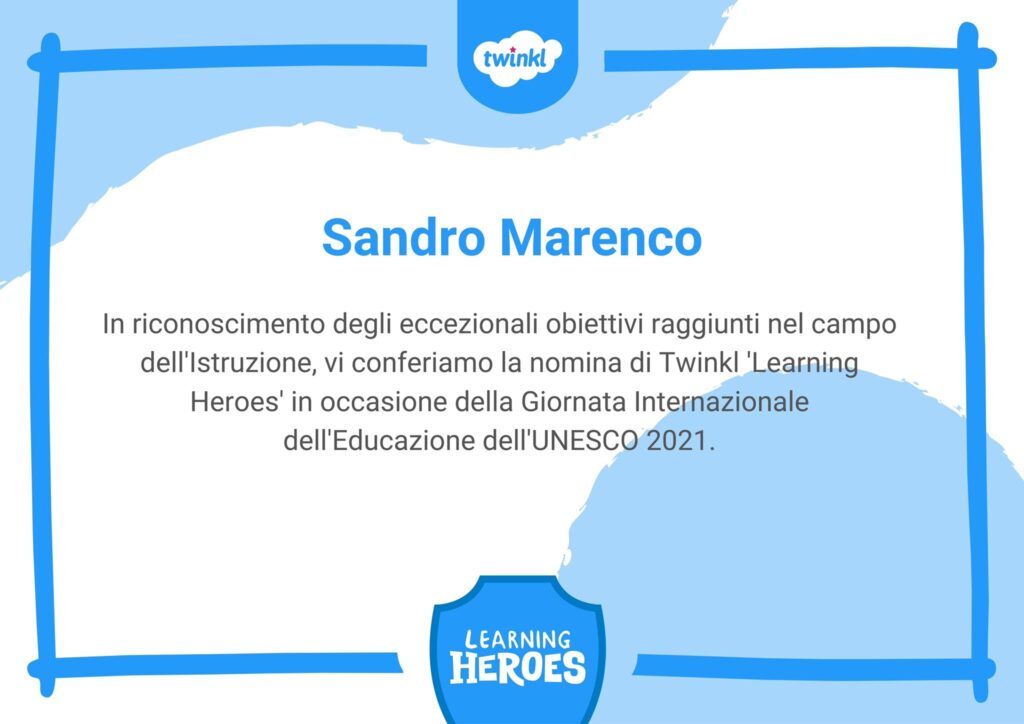 Attestato Learning Heroes 2021